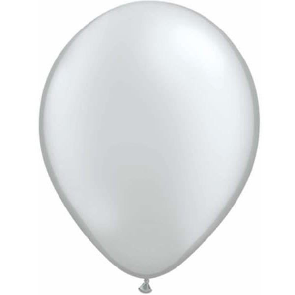 metallic silver balloon