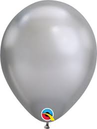 chrome silver balloon