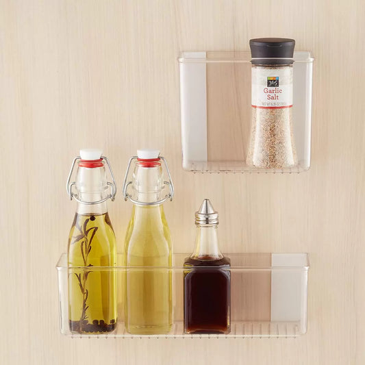 The Home Edit 4-3/4 x 6-1/2 x 3-1/4 H Clear Medium Bin Organizer - Each