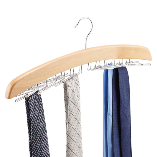 The Home Edit Thin Wood Clothing Hangers, Pack of 30, Natural