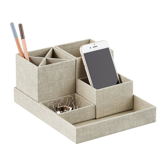 Bigso Light Grey Stockholm Storage Boxes