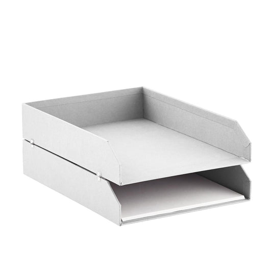 Bigso Light Grey Stockholm Storage Boxes