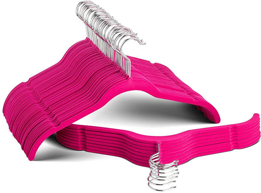 at Home 50-Pack Pink Velvet Suit Hangers