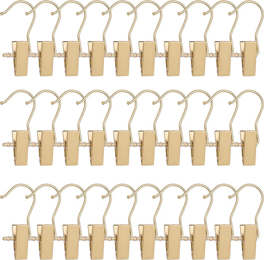 HOUSE DAY Black Velvet Hangers 24 Packs With Clips Ultra Thin Non