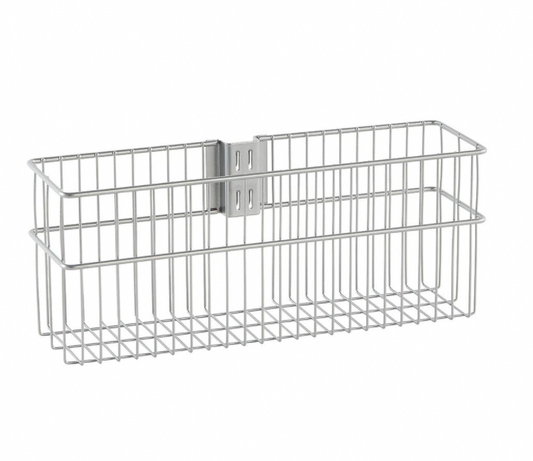 Clear Elfa Shelf Basket Dividers