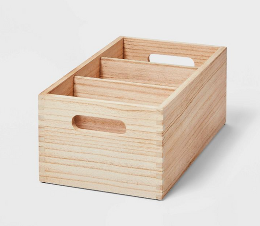 Short Sliding Bin Cube Natural - Brightroom™