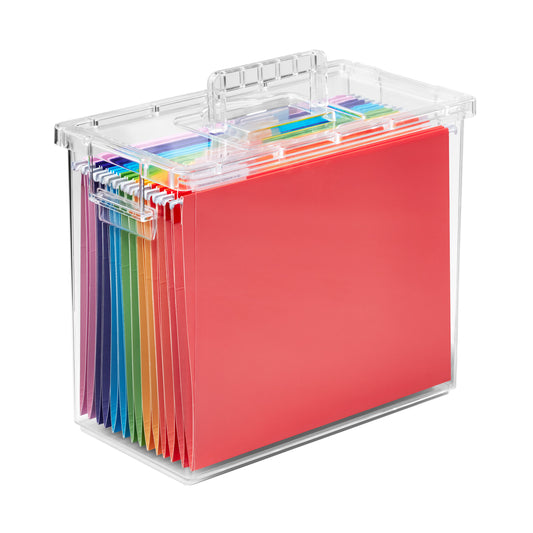 Stackable Large Bin Front Opening Clear Plastic - Brightroom™