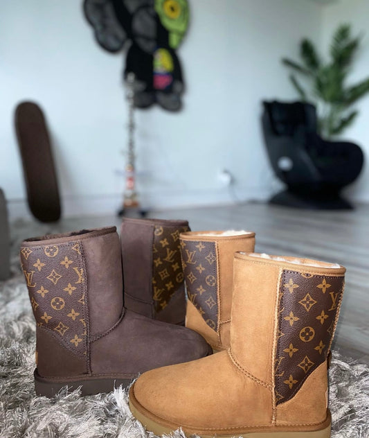 Custom damier Uggs – Leilaandstitch