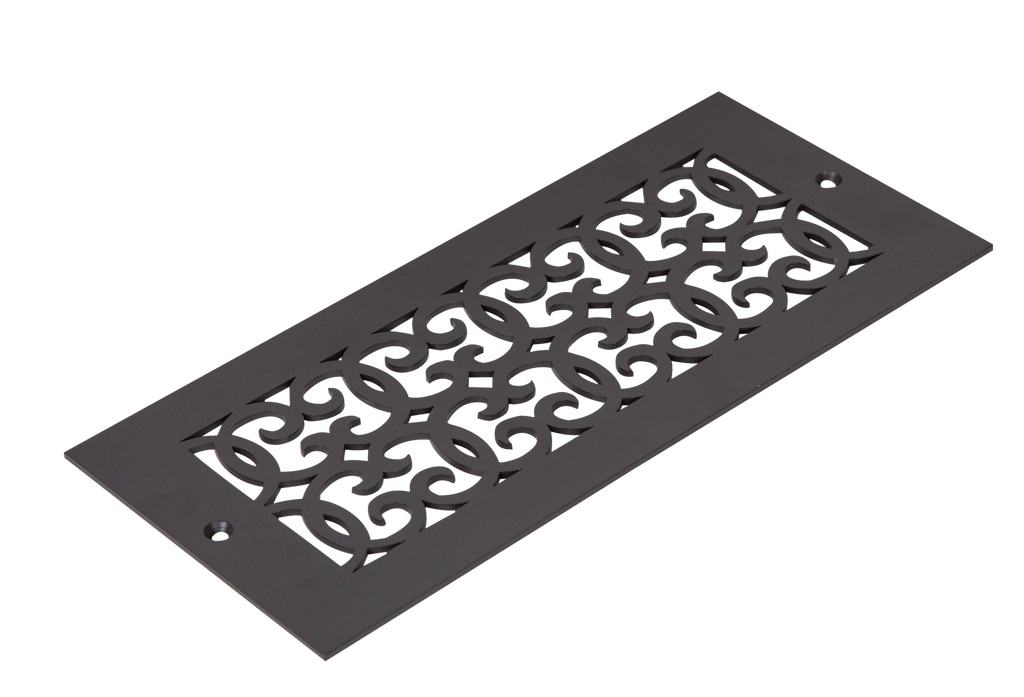 Scroll register with mounting holes.