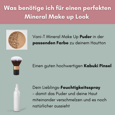 Anwendung von Mineral Make Up