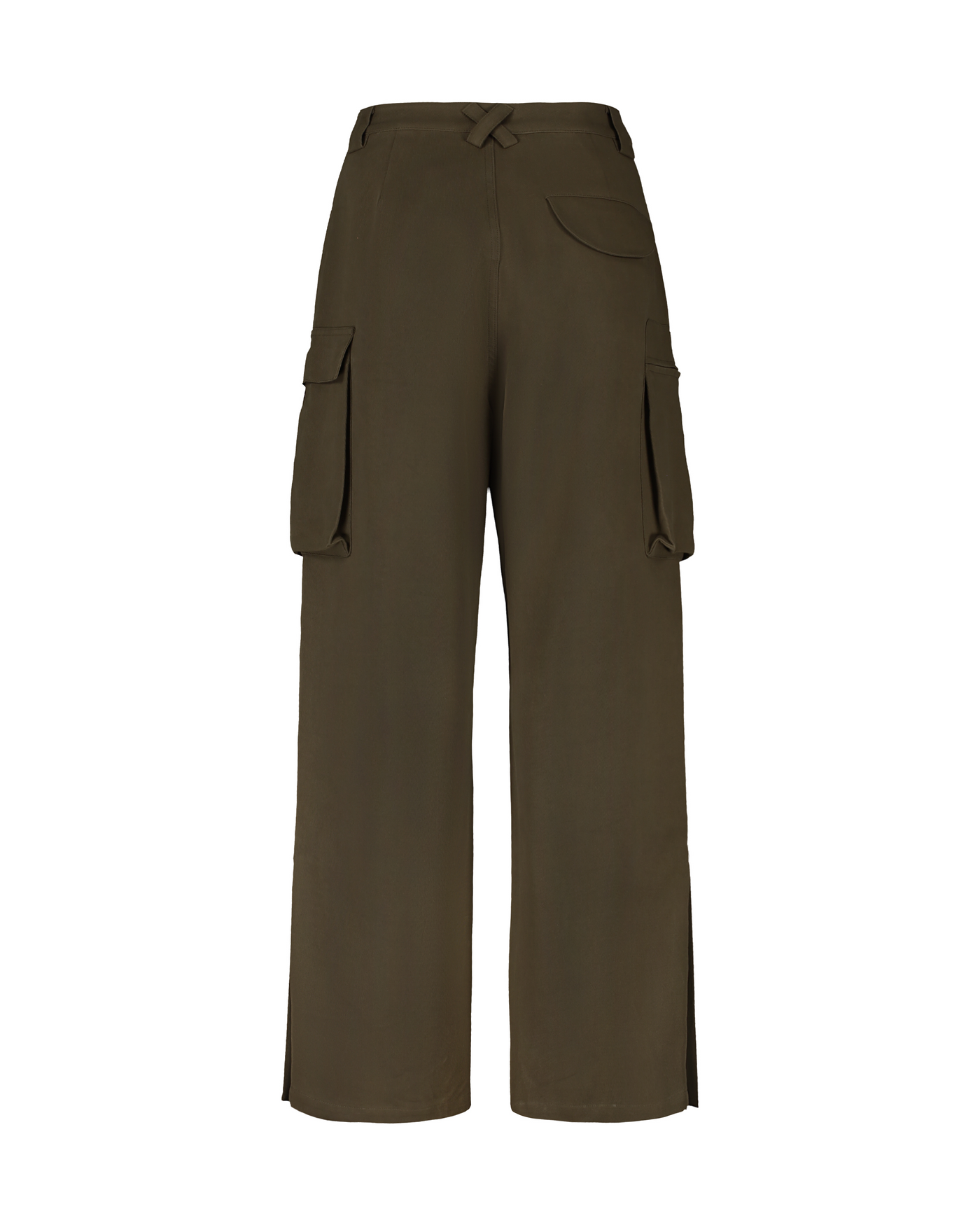 Brown Slit-hem Cargo Pants – Fax Copy Express*