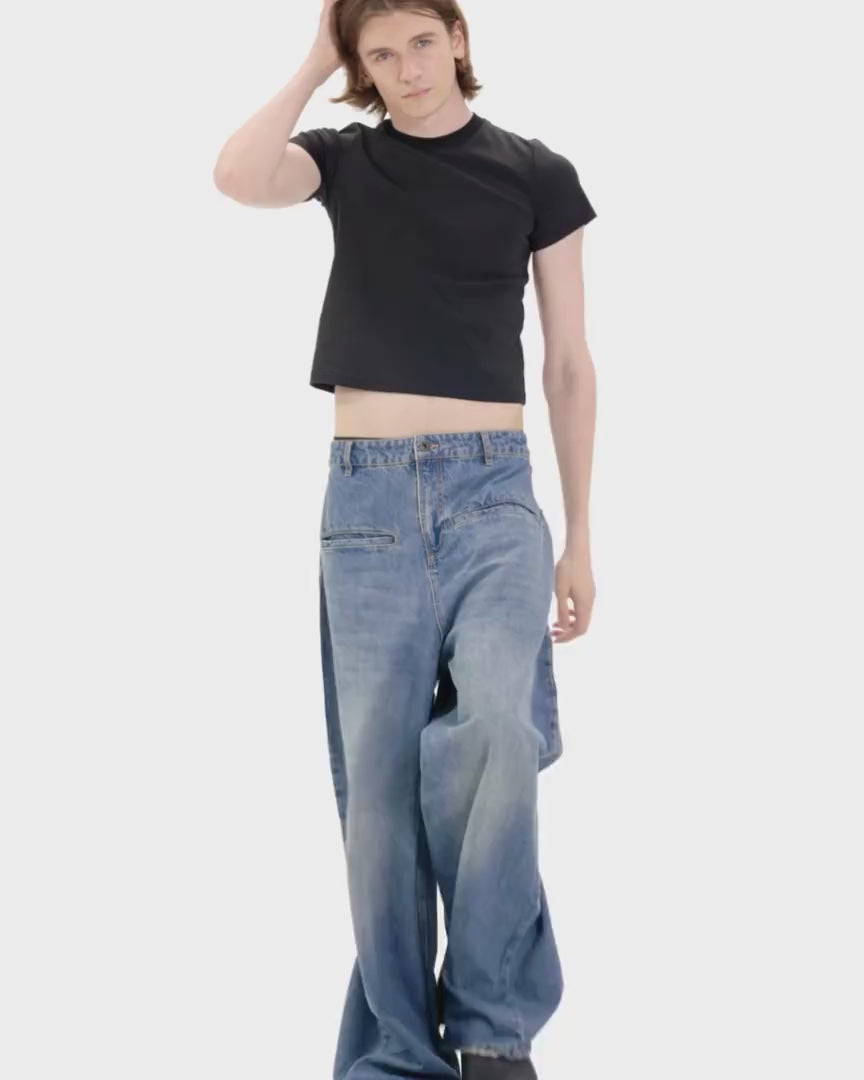 Baggy Straight Jeans – Fax Copy Express*