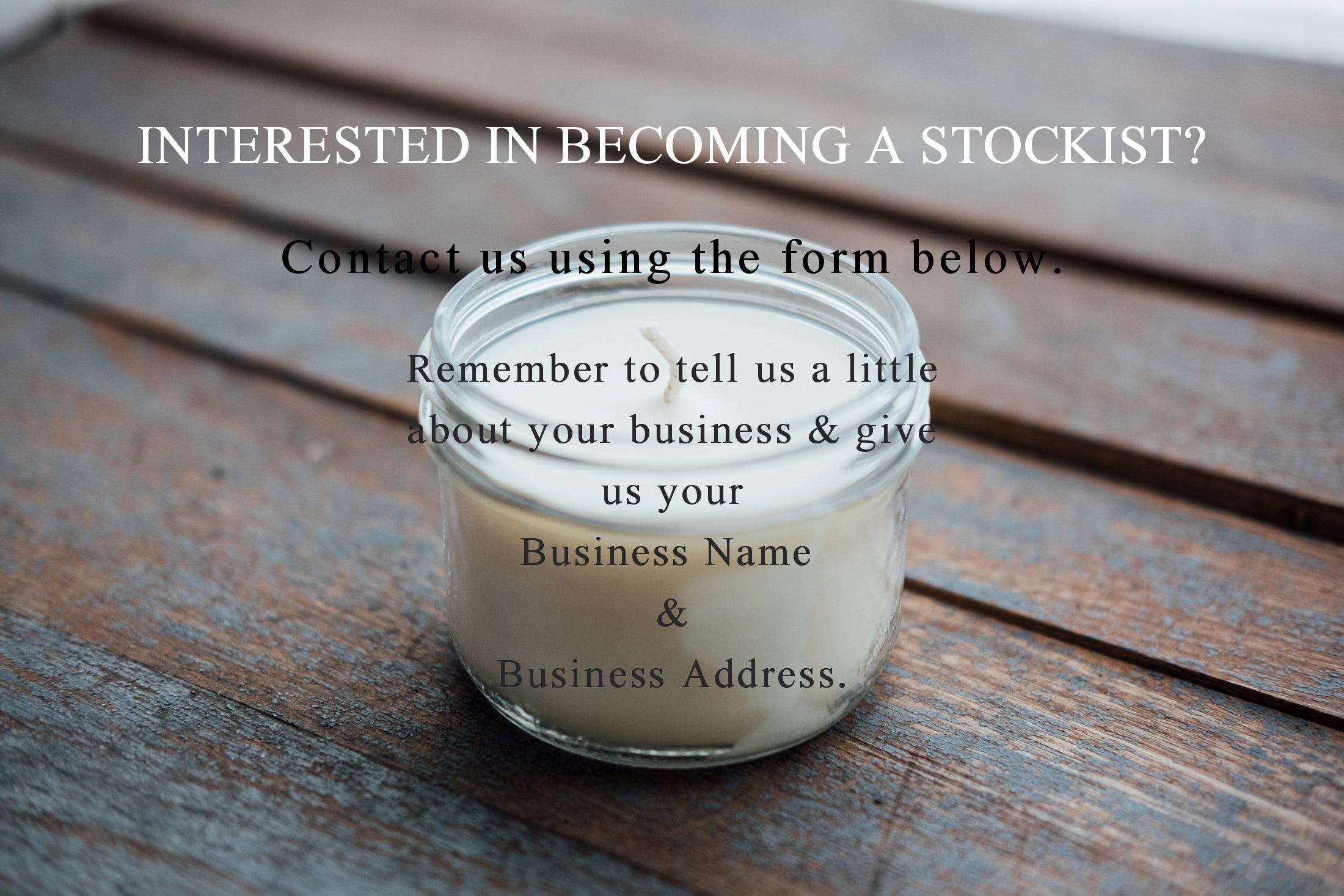 Become a stockist