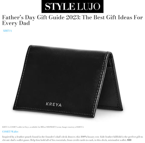The COMET featured on Stylelujo.com in April 2023 for a Father's Day Gifting Idea