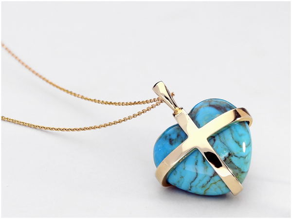 yellow-gold-turquoise-cross-heart-necklace