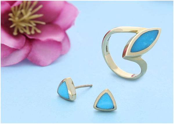 yellow-gold-turquoise-ring-earrings