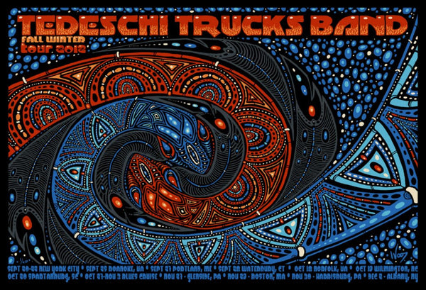 2012 The Tedeschi Trucks Band Fall Winter Tour Jeff Wood Zen Dragon 