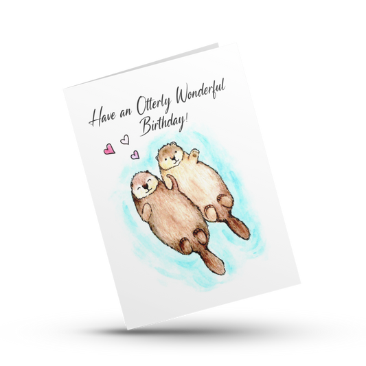 Significant Otter Individual Anniversary Greeting Cards by Andie