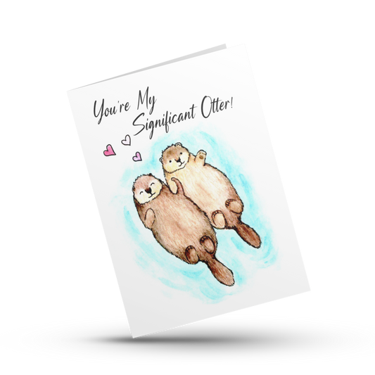 significant otter | greeting card