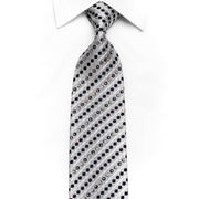 Paco Rabanne Men’s Crystal Rhinestone Silk Necktie Geometric