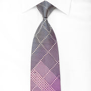 Parkland Men’s Crystal Rhinestone Silk Necktie Blue Purple 
