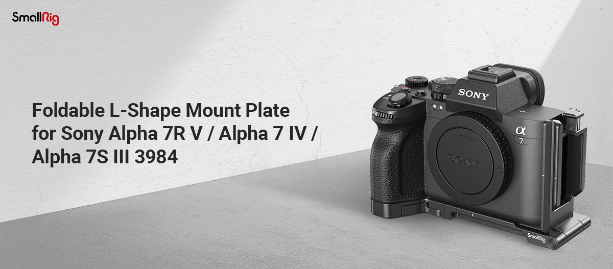 SmallRig Foldable L-Shape Mount Plate for Sony Alpha 7R V / Alpha 7 IV