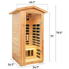 Garner-901VS 1 Person Outdoor Infrared Sauna in Fir | Clearance Price + Coupon | The Popular