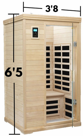 Purity-902CH 2 Person Infrared Sauna in Hemlock