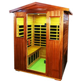 Wearwell-904VT 4-Person Outdoor Infrared Sauna in Mahogany