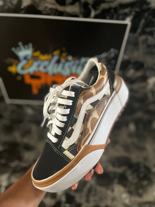 Burned LV Vans – Exclusive Drip Customs