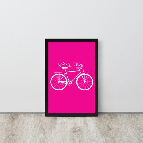Dutch Bike Framed Art Poster-Magge Style