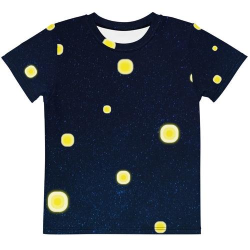 Stars Night Blue Kids Crew Neck T-shirt-Magge Style