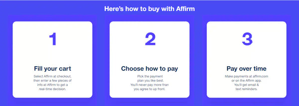 Pay Over Time with Affirm