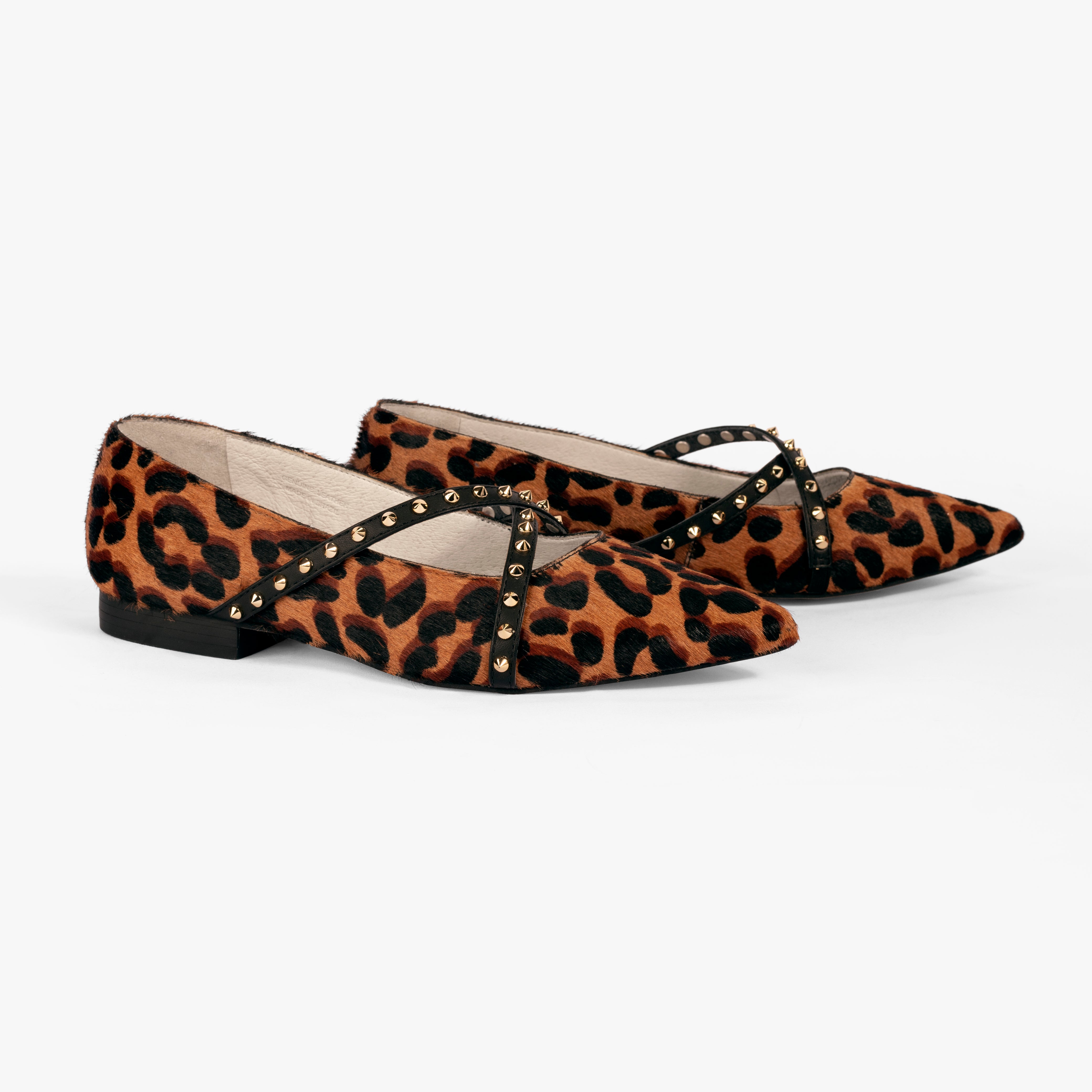 『4年保証』レペット　Leopard Brigitte Ballerinas 39