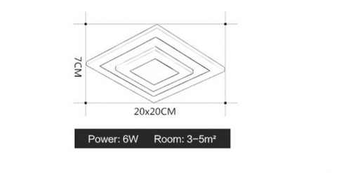 LED Ceiling Lights lampara techo dormitorio Dimmable Surface