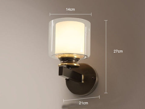 Modern Bedroom Lamp Single Mirror Copper Wall Lamp