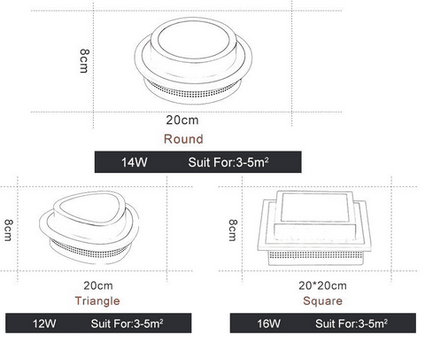 Kathleen - Acrylic Modern LED Ceiling Lights For Corridor