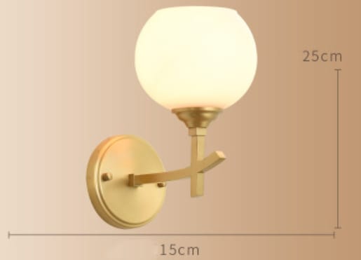 Nordic Creative Luxury Copper Wall Lamp Bedside Lamp