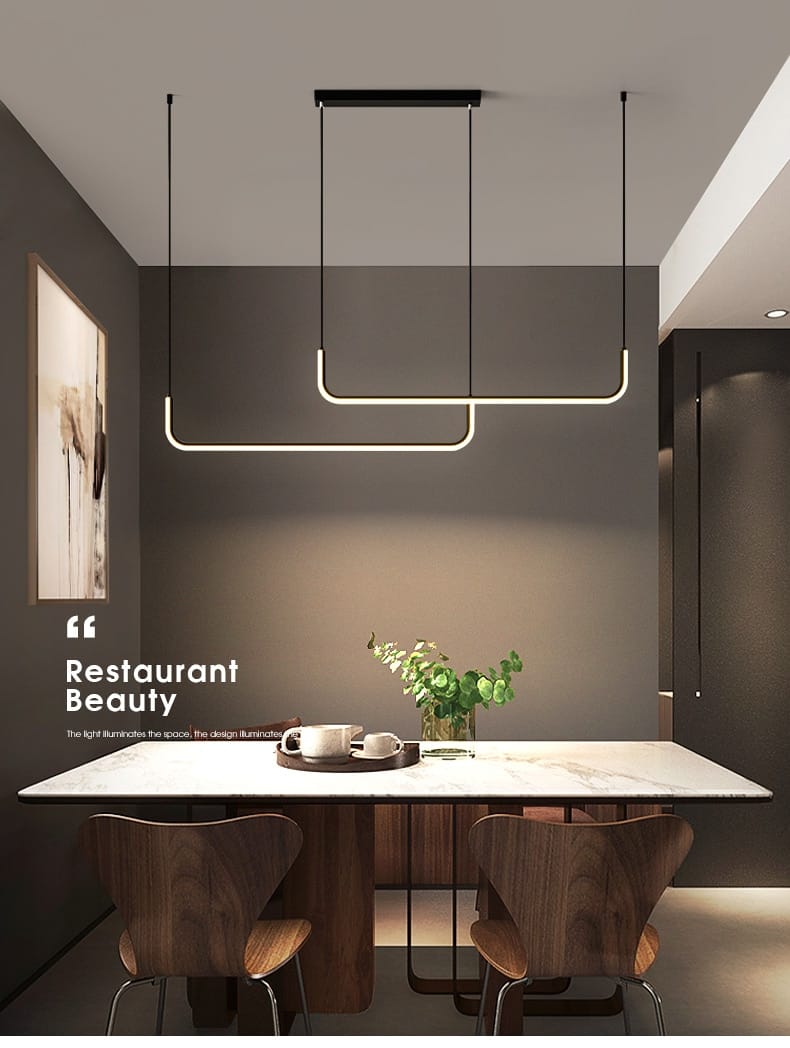 Nora - Linear LED Ceiling Chandelier