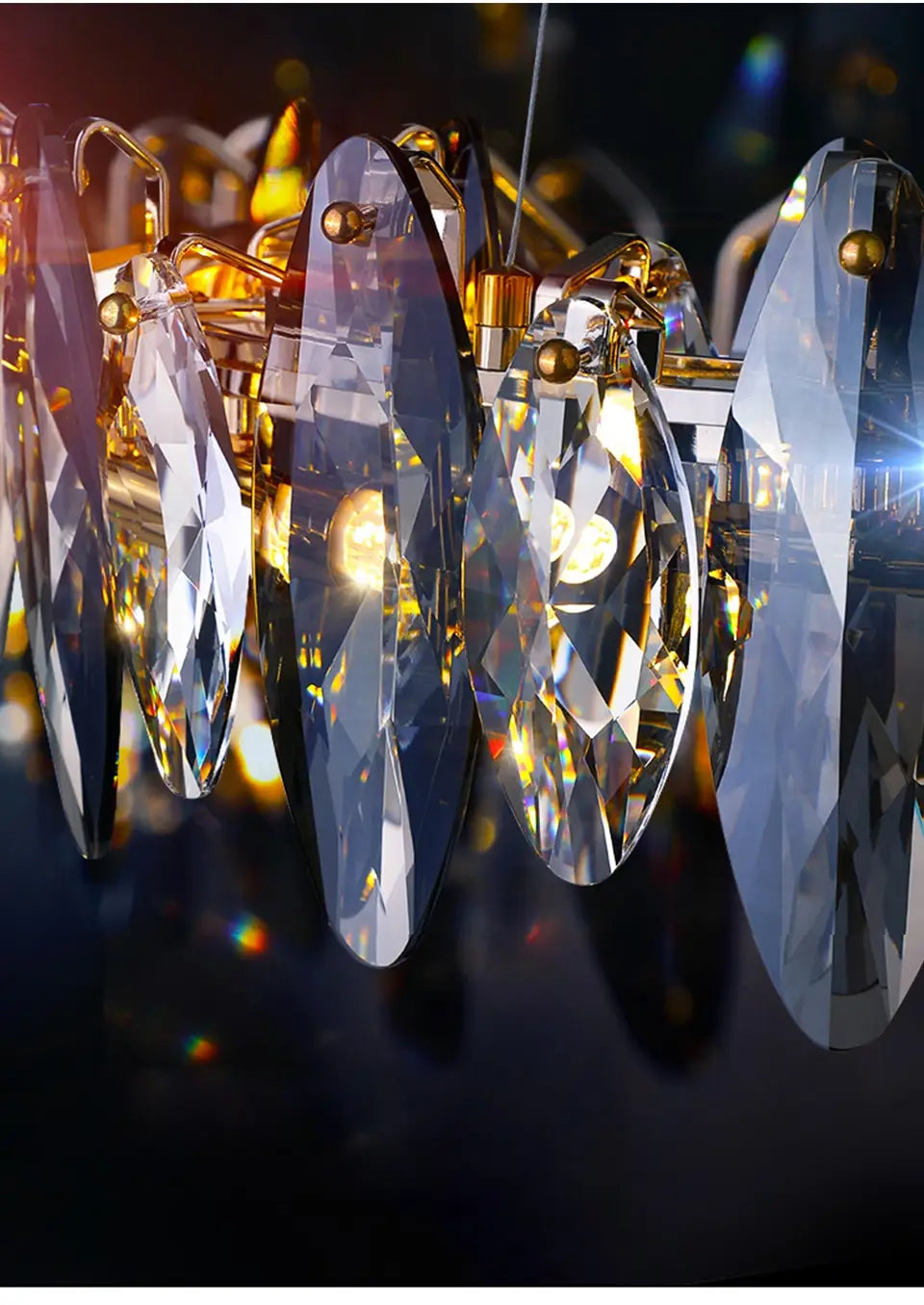 Genesis - Modern Luxury crystal chandelier round/wave design
