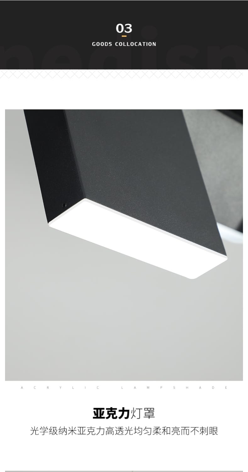 Giada - Simple modern Black LED chandelier light