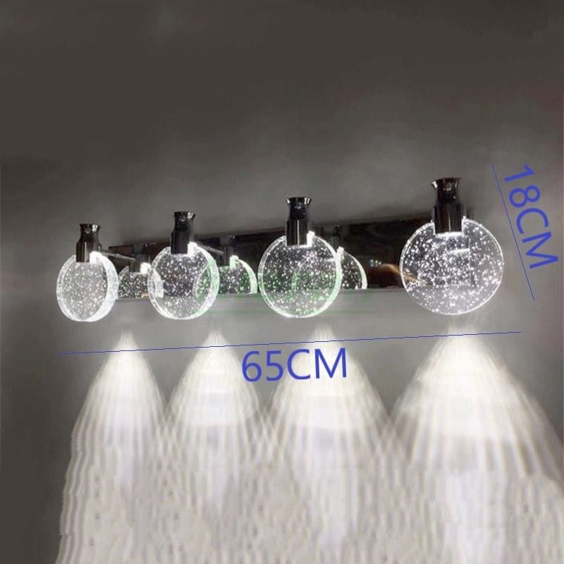 Simple Crystal LED Wall Lamp for Bathroom Bedroom