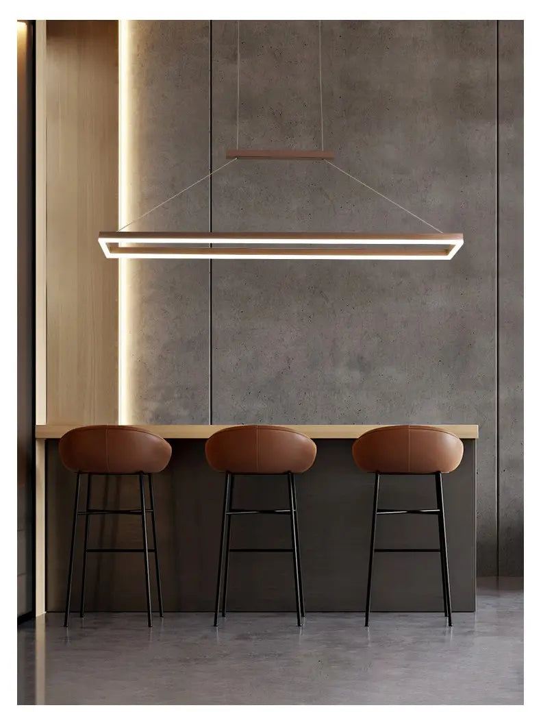 Solis – Moderne rechteckige LED-Pendelleuchten