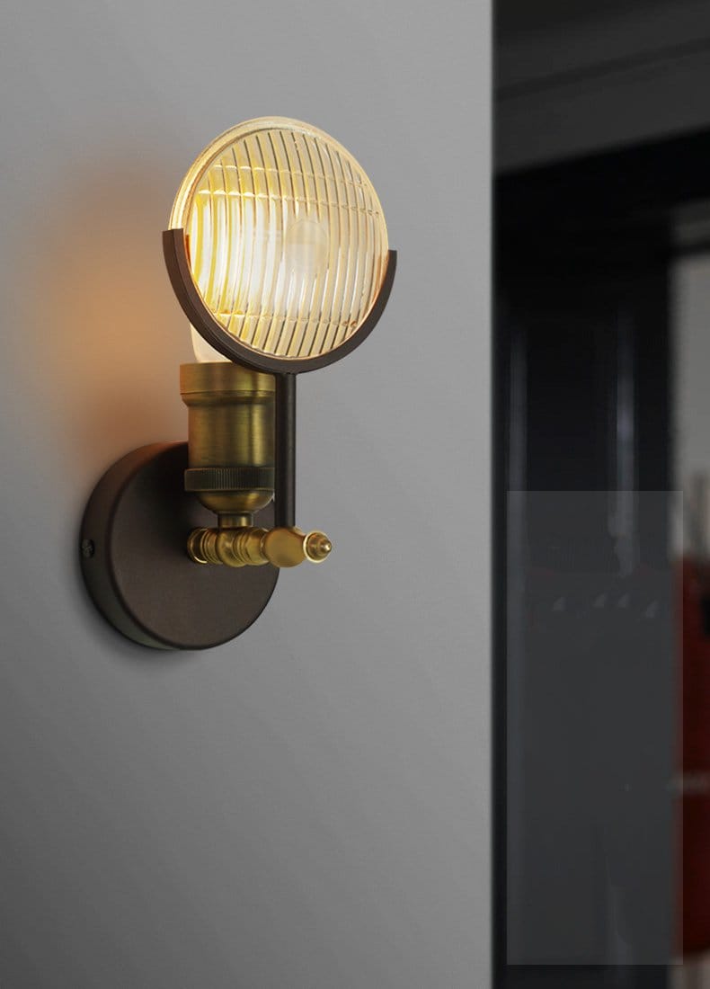 Modern Art Deco Glass LED Wall Lamp Sconce for Bedroom Foyer