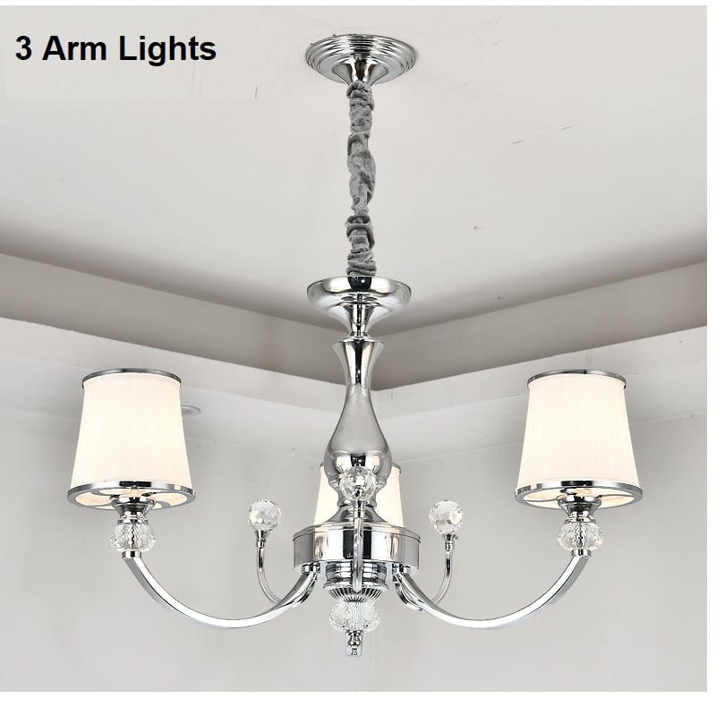 Modern Chrome Chandelier Lights For Living Room