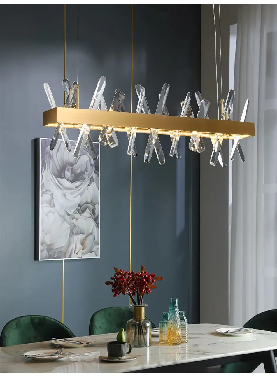Crysta - Modern Crystal Chandelier For Living Room Dining