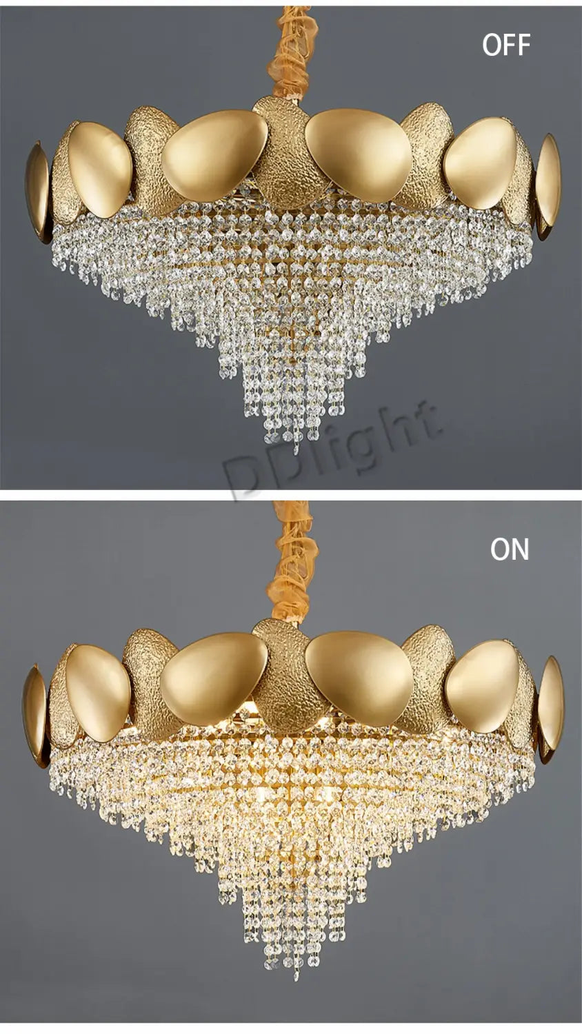 Lizzie - Crystal Luxury Tassels LED Ceiling Chandelier