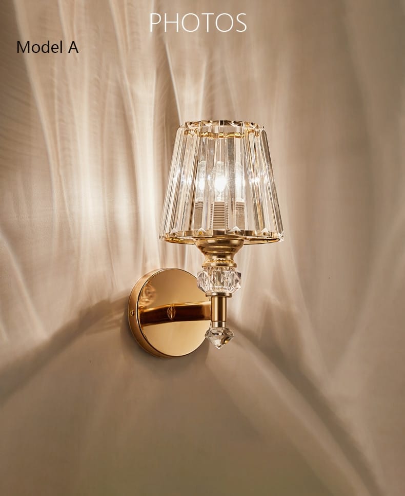 Modern Minimalist Wall Lamp with Glass Shade for Bedside