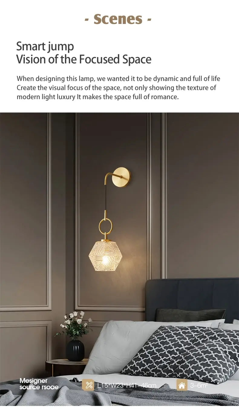 Haleh - Nordic Postmodern Luxury LED Wall Lamp