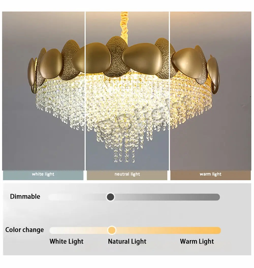 Lizzie - Crystal Luxury Tassels LED Ceiling Chandelier